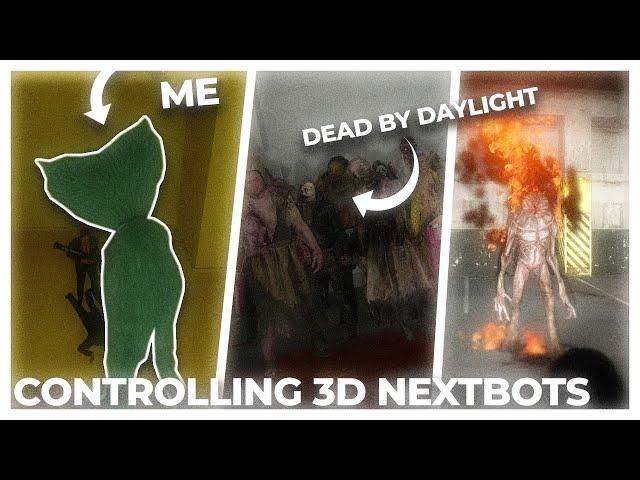 Playing As A 3D Nextbot And Scaring Friends | 3D Nextbots And Dead By Daylight Bots