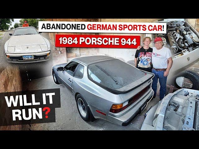 Abandoned German Sports Car!!! 1984 Porsche 944! Will It Run?!? Purists Beware of Hack Mechanic!