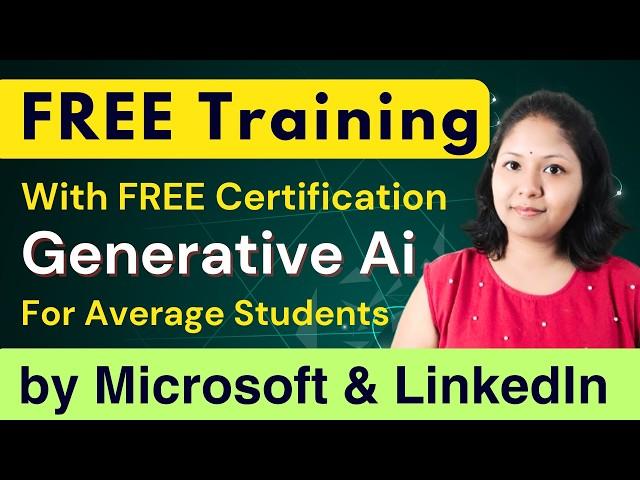 FREE IT Course and FREE Certificate by Microsoft and LinkedIn. Any one can do this.