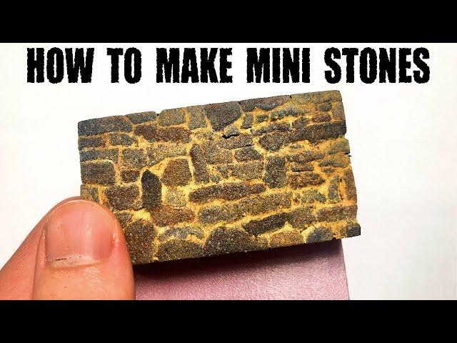 Make and Paint Realistic Medieval Stones From Styrofoam