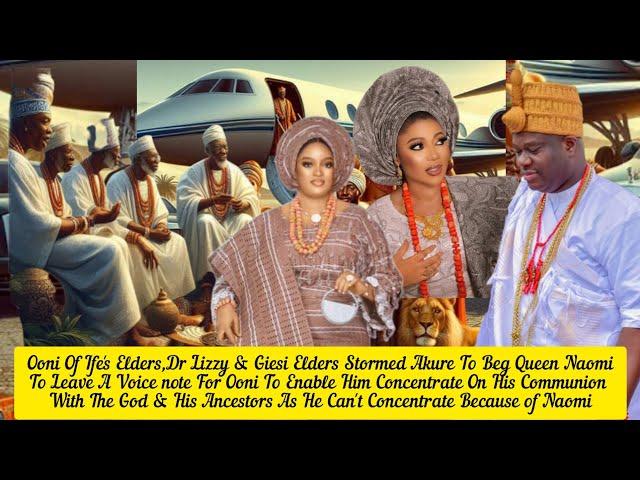 Ooni Of Ife's Elders,Dr Lizzy & Giesi Elders Stormed Akure To Beg Queen Naomi To Leave A Voice nt