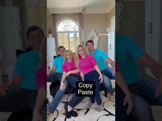 Copy and Paste at its best! #identicaltwins #salyerstwins #funnyfamily #twins #kaiaandkash