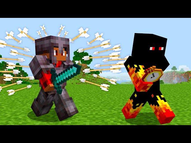 Time Freezer Speedrunner VS Hunter in Minecraft