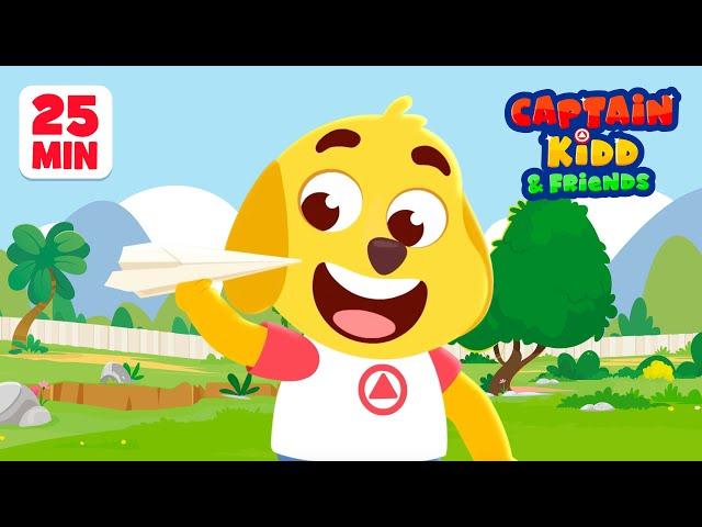 Captain Kidd and Friends Full Episodes - Kiddopia - Cartoon For Kids Compilation