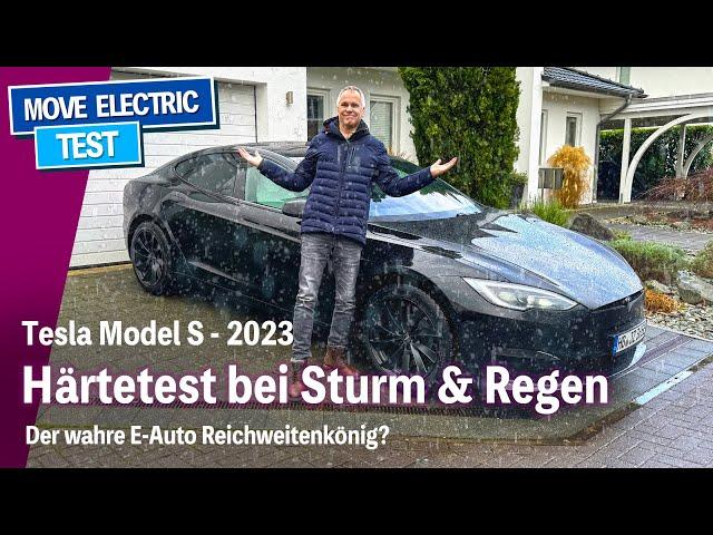 Tesla Model S Longrange - Reale Reichweite im Winter bei Extremwetter auf der Autobahn