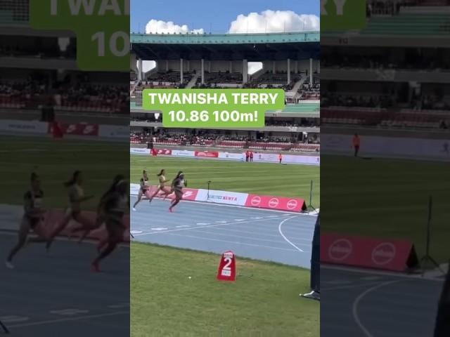 Twanisha Terry 10.86 100m at Kip Keino Classic!