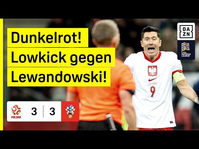 Lewandowski-Einwechslung leitet Punkt-Gewinn ein: Polen - Kroatien 3:3 | UEFA Nations League | DAZN