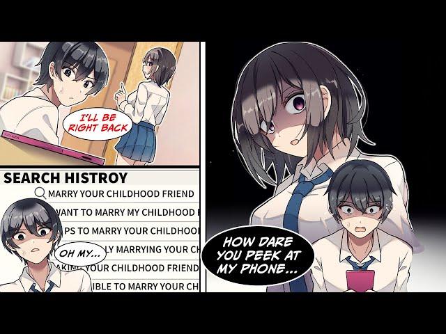 [Manga Dub] I saw the search history on my childhood friend's phone... I thought she hated me...!?