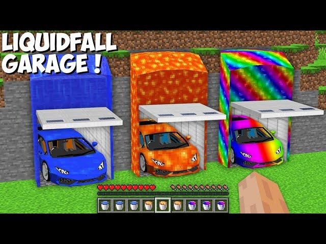 I found a SECRET GARAGE WITH A SUPER CAR in Minecraft ! WATER CAR vs LAVA CAR vs RAINBOW CAR !