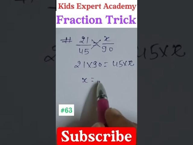 Find "x" value || Fraction Trick 