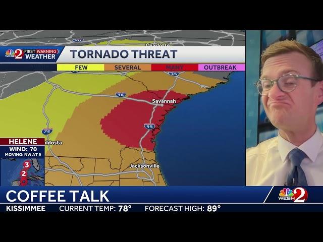 COFFEE TALK: Helene is getting stronger, working toward Florida. Let's chat...