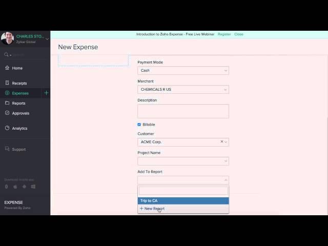 Zoho Expense: Approver Overview