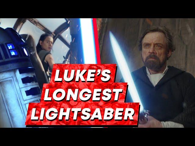 When Luke had the largest lightsaber created in history