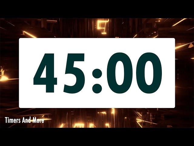 45 minute timer [ LOUD ALARM ]