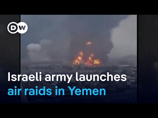 Israel's military says it launched strikes against Houthi targets in Yemen | DW News