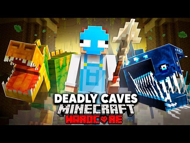 Surviving Minecraft's DEADLIEST Caves...