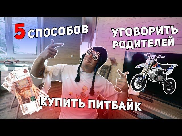 5 способов уговорить родителей купить питбайк