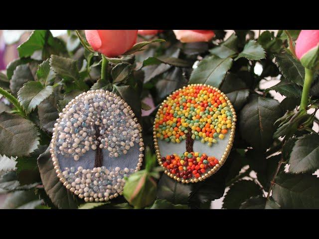 Брошь из бисера своими руками / DIY bead brooch