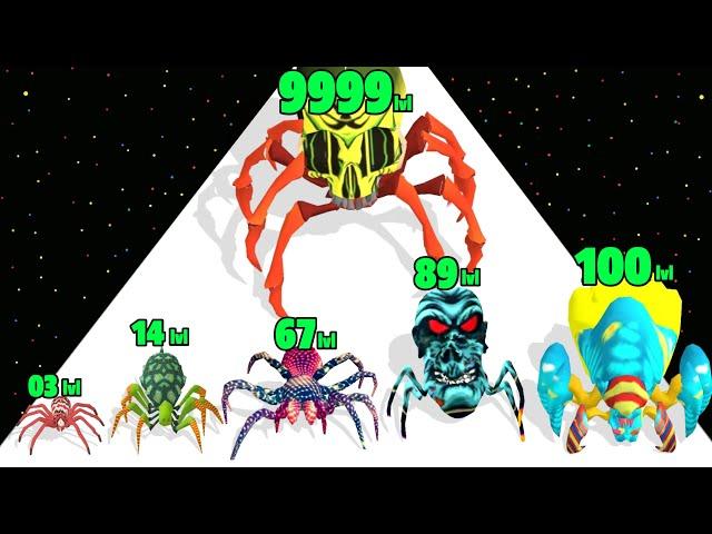 Spider Evolution Adventure - Level Up Spider Max Level Gameplay (New Update)