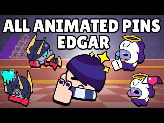 Edgar Pins (NEW Animated Pins!) | Brawl Stars | Green Screen