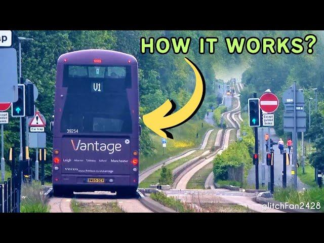 What's the SECRET of the Buses on a "Train Track"? | Leigh Guided Busway