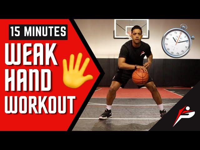 15 Min. Dribbling Workout | Workout #14 - Weak Hand | Pro Training Basketball