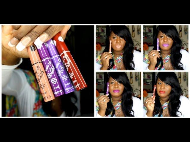 ABSOLUTE NEWYORK INTENSE LIP PAINTS Review/Swatches | Beauty Supply Store Makeup|