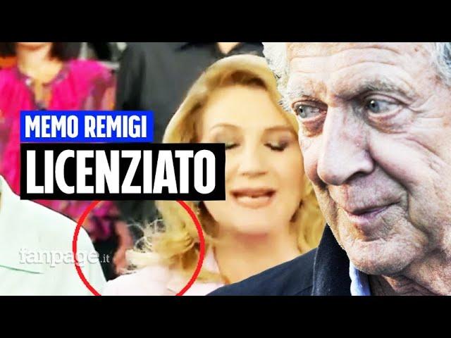 La Rai licenzia Memo Remigi dopo la mano sul fondoschiena a Jessica Morlacchi