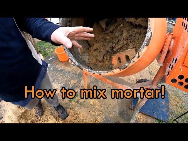 How to mix bricklayer's mortar like a pro!