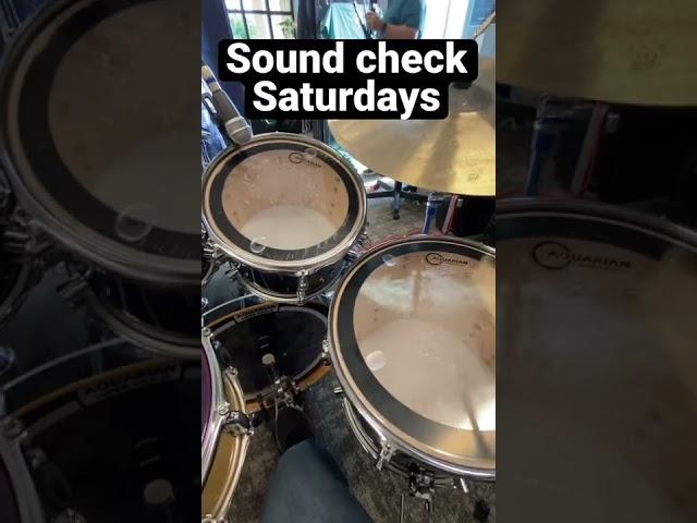 Sound checking before recording. #Cbfieldsmusic #grooveshare #drumvideo #drumhood #coverband