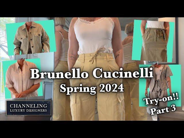 Brunello Cucinelli Spring Womens Ready to Wear Try-On and Commentary! Luxury Designers with ~~Dani B