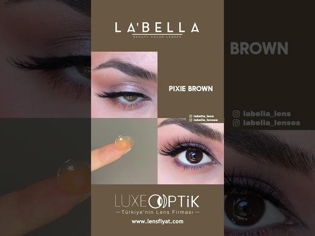 Labella Lens Türkiye Distribütörü | Labella Pixie Brown #lens #renklilens #labella www.lensfiyat.com