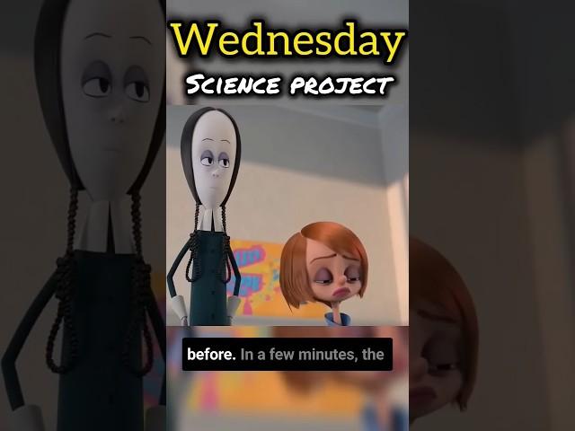 Wednesday Addams Science Project recap #shorts #shortfeed