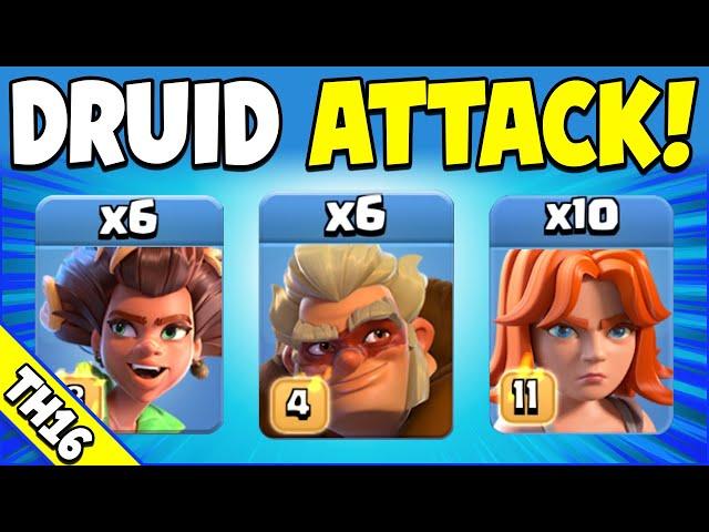 New Druid Troop = WOW!!! Best TH16 Attack Strategy (Clash of Clans)