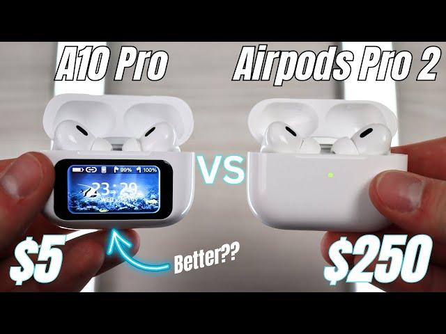 $5 Fake AirPods Better than the Original?? Airpods Pro 2 vs A10 Pro