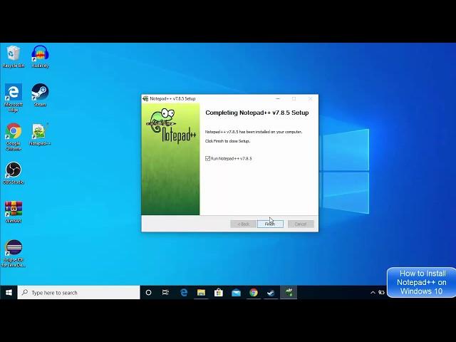 How to Install Notepad++ on Windows 10