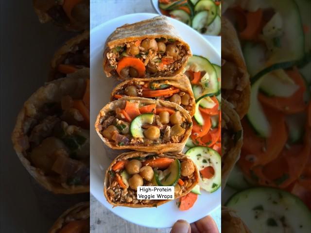 GET MORE PROTEIN in 20 MINUTES! High-protein veggie wraps, freezer-friendly, vegan, budget! Healthy!