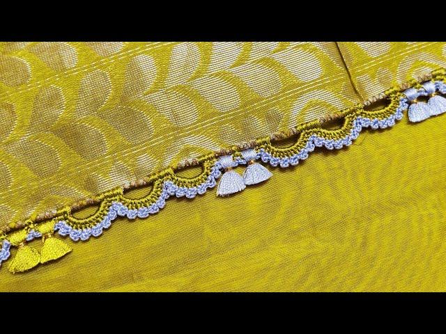 New without beads #bridal #krosha #sareekuchu design // Nandana Creations //