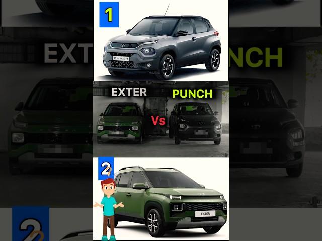 punch 2024 vs exter 2024 #poll #gangnamstyle #hyundai #tata #yourcaradvisor