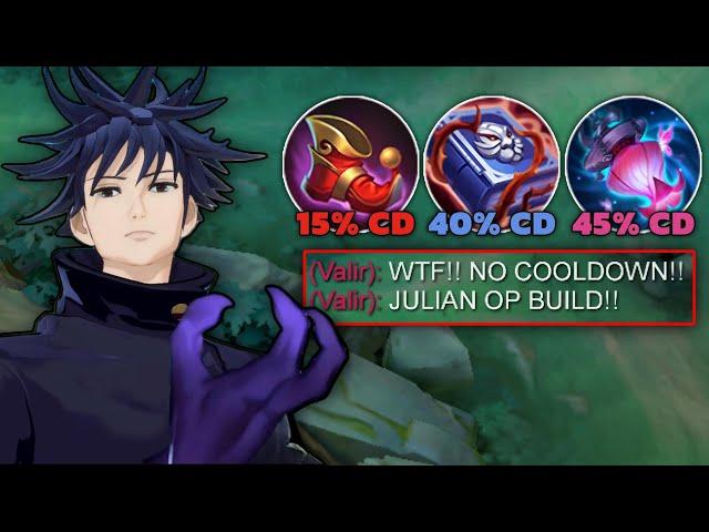 WHEN GLOBAL JULIAN ABUSE THIS NEW COOLDOWN BUILD IN SOLO RANKED GAME!! (must try) - Mobile Legends