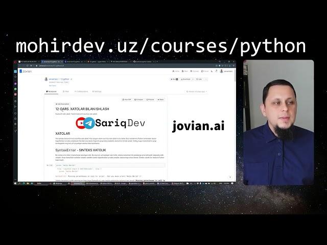 #00 Python Darslari   mohirdev uz bilan tanishuv