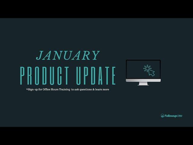 Followup CRM January 2023 Product Update