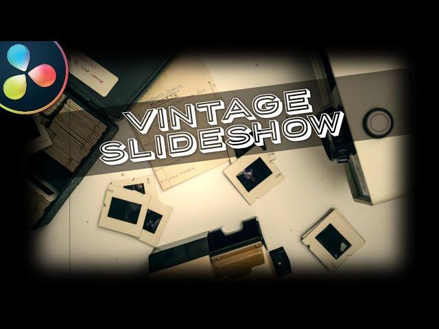 How to create VINTAGE FILM PHOTO SLIDESHOW in Davinci Resolve 17 FREE - Beginner Tutorial