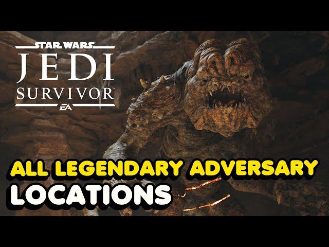 Star Wars Jedi: Survivor - All Legendary Adversary Locations (I'm a Living Legend Trophy Guide)