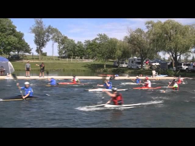 2013 Canoe Polo Canadian Nationals - Open Div - USA 1 vs CAN B