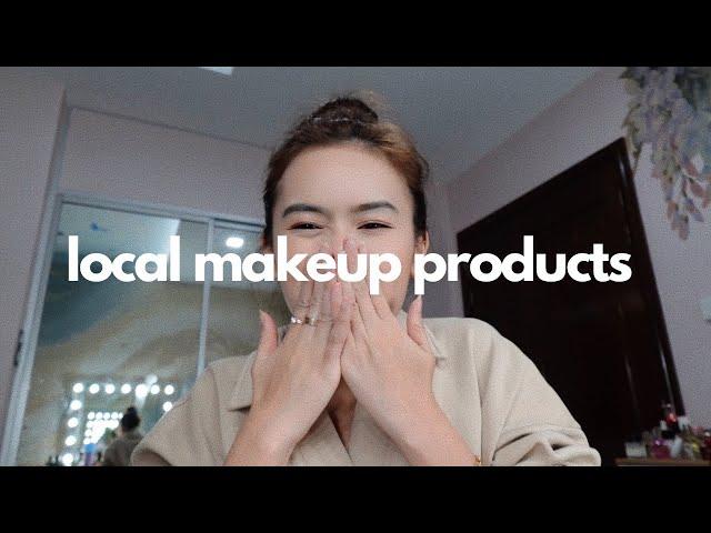 trying out LOCAL makeup products 🫣