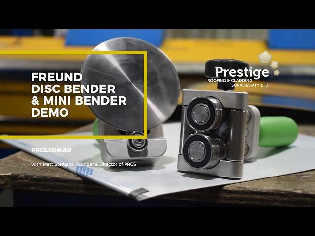 Freund Disc Bender Demo for Metal Roofing & Cladding