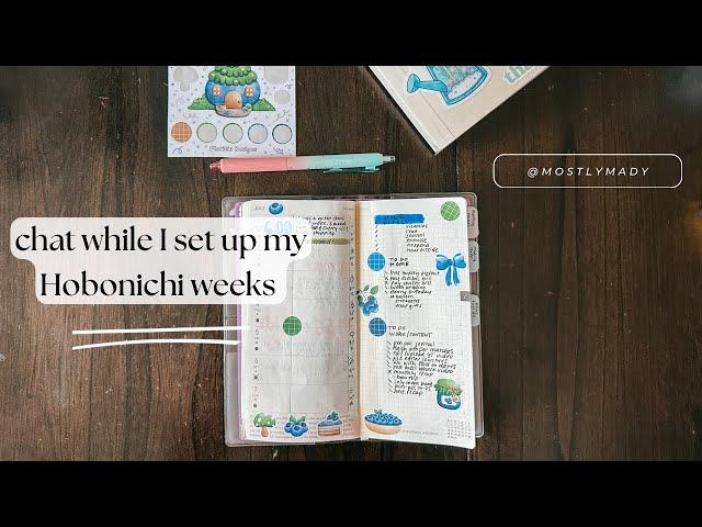 Chatty video while I set up the new month and week 27 in my Hobonichi Weeks