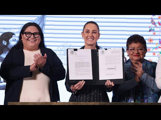 Nuevo decreto garantiza más derechos a las mujeres. Conferencia presidenta Sheinbaum