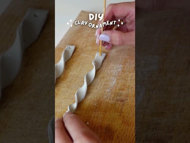 air dry clay DIY ️ #christmasdiy #holidaydecor #diyholidaydecor #holidaydecordiy